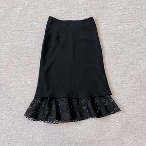 Black Skirt with Lace Size S